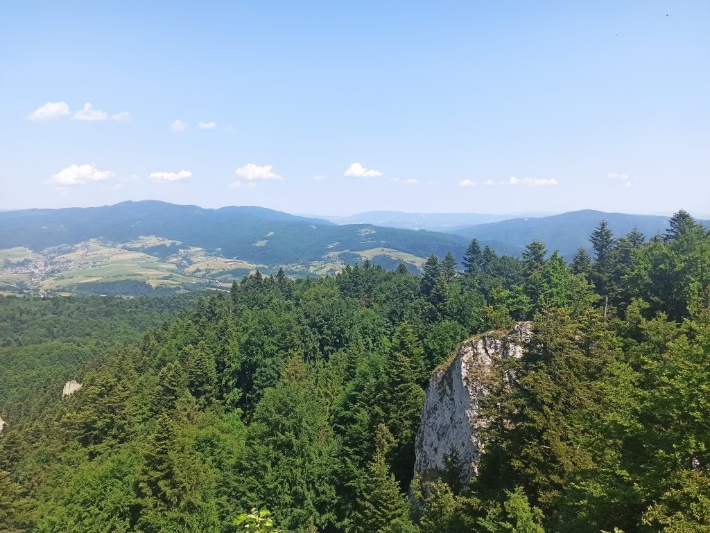 Krajobraz górski - widok z Trzech Koron.