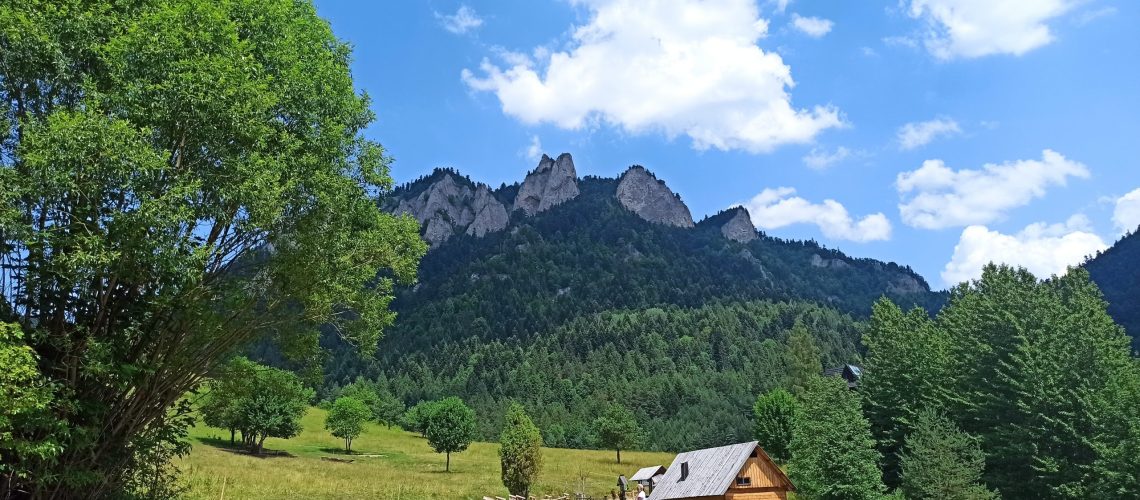 Widok na Trzy Korony.